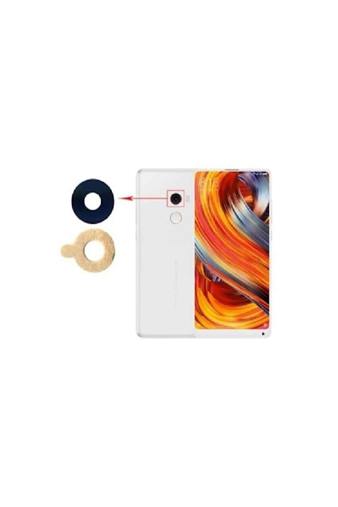 Xiaomi Mi Mix 2 Uyumlu Kamera Camı