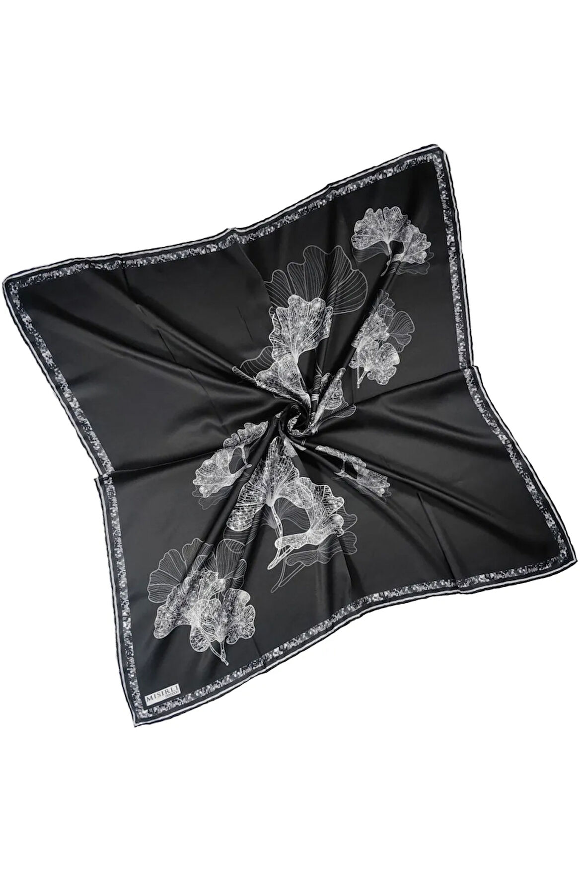 Mısırlı Eşarpları Cocoon Twill ( Tivil ) Yaprak Desenli Eşarp