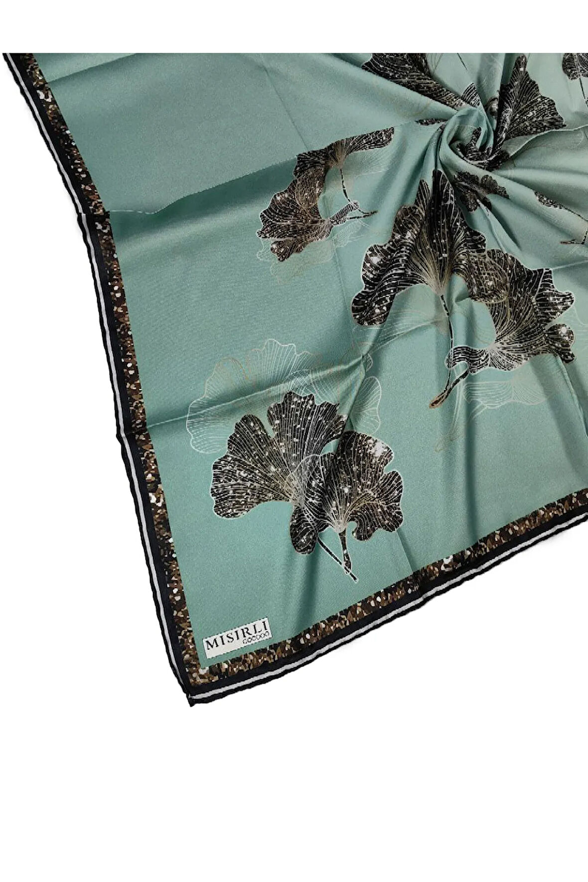 Mısırlı Eşarpları Cocoon Twill ( Tivil ) Yaprak Desenli Eşarp