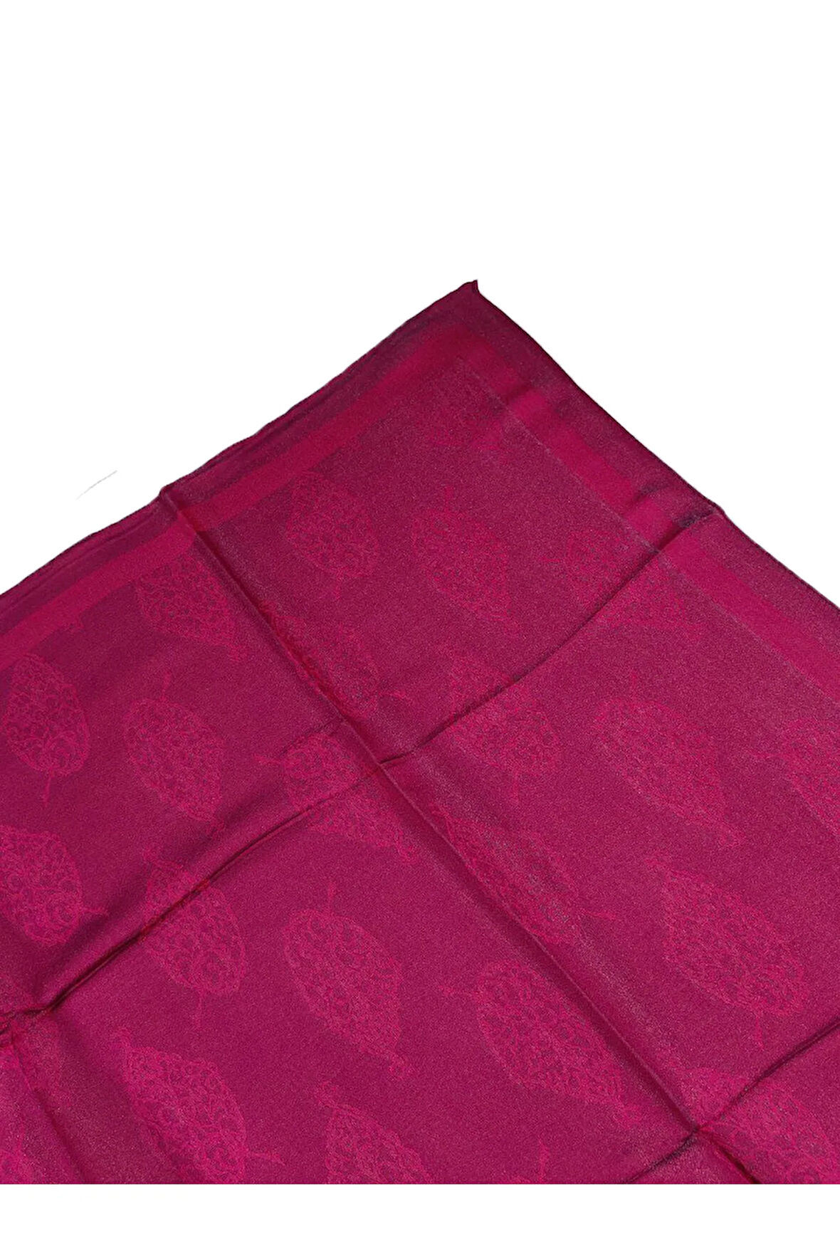 Bantlı Prenses Yaprak Desenli Eşarp