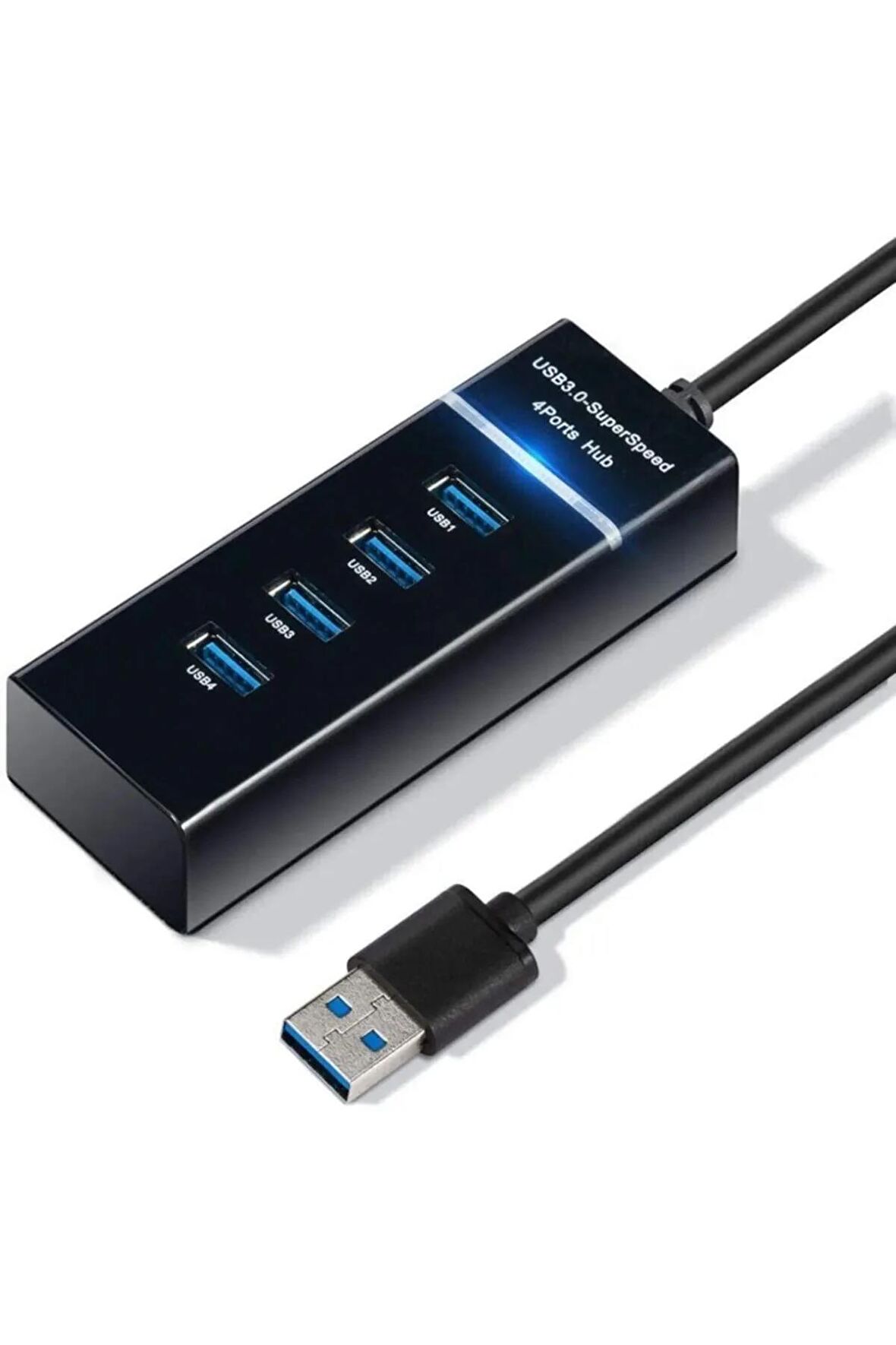 4 Port Usb 3.0 Hub Çoklayıcı Çoğaltıcı Switch Splitter Siyah