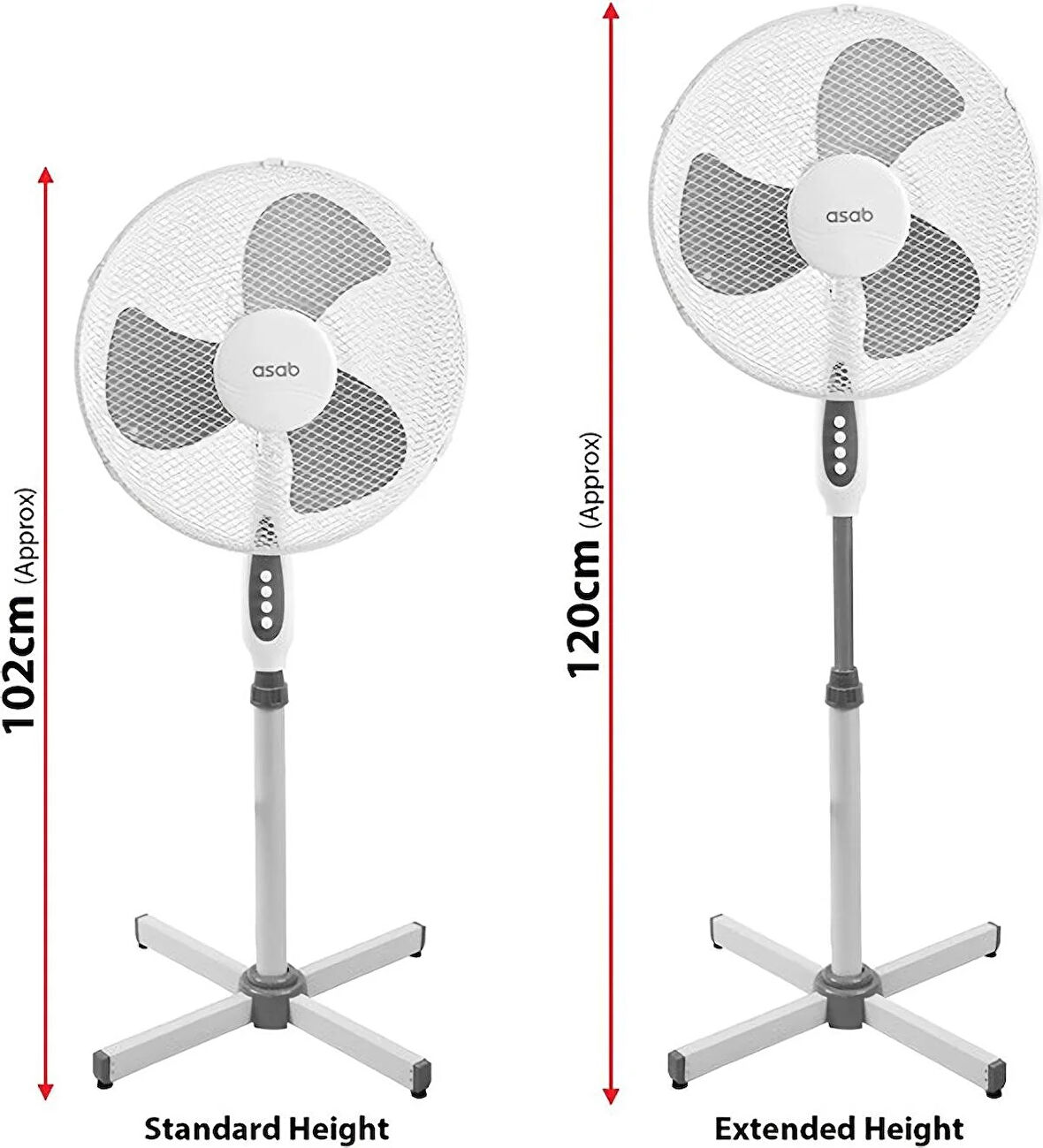 Kıwı Standlı 3 kademeli Vantilatör KFAN-7417 ‎Metal Salınımlı