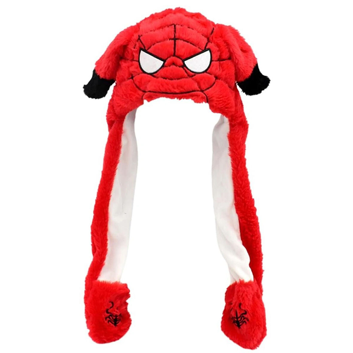 Örümcekadam Şapka Kulakları Hareket Eden Şapka Işıklı Modlu Peluş Ironman Şapka Bere