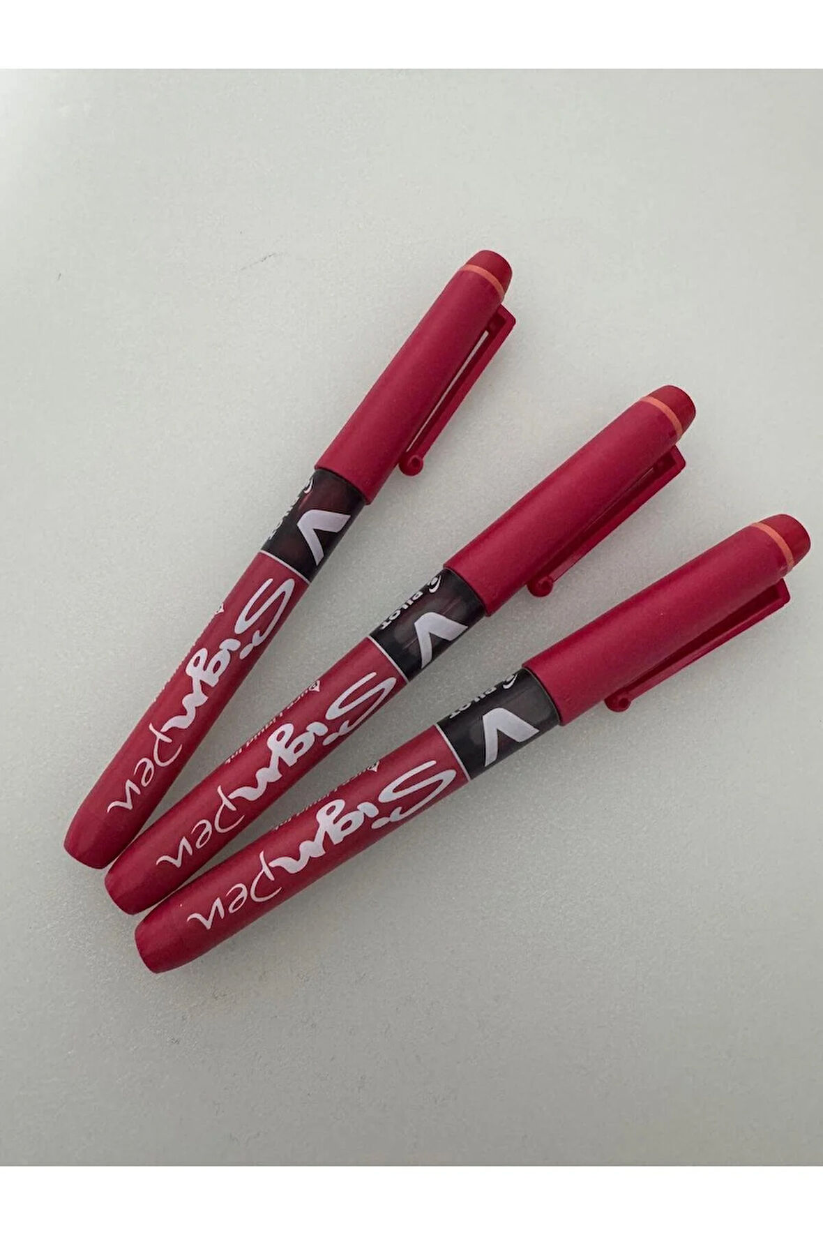 Roller Kalem Signo Pen İmza Kalemi Kırmızı (3 ADET)