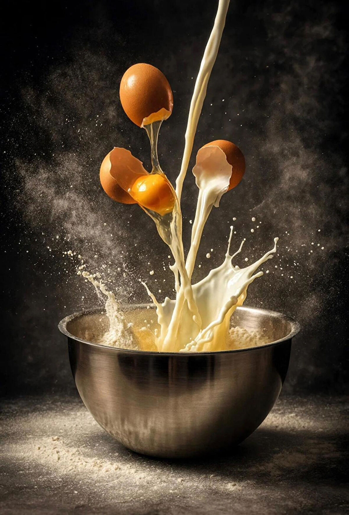  Paslanmaz Çelik Derin Çırpma ve Karıştırma Kasesi Kek ve Pasta 