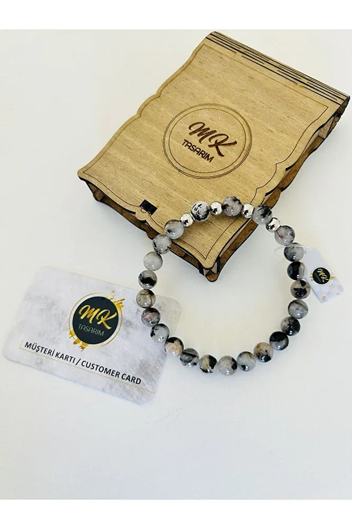 Gerçek Rutil Kuvars Taşı Bileklik | Özel Kutusunda | Müşteri Kartlı Mk.001.007-3