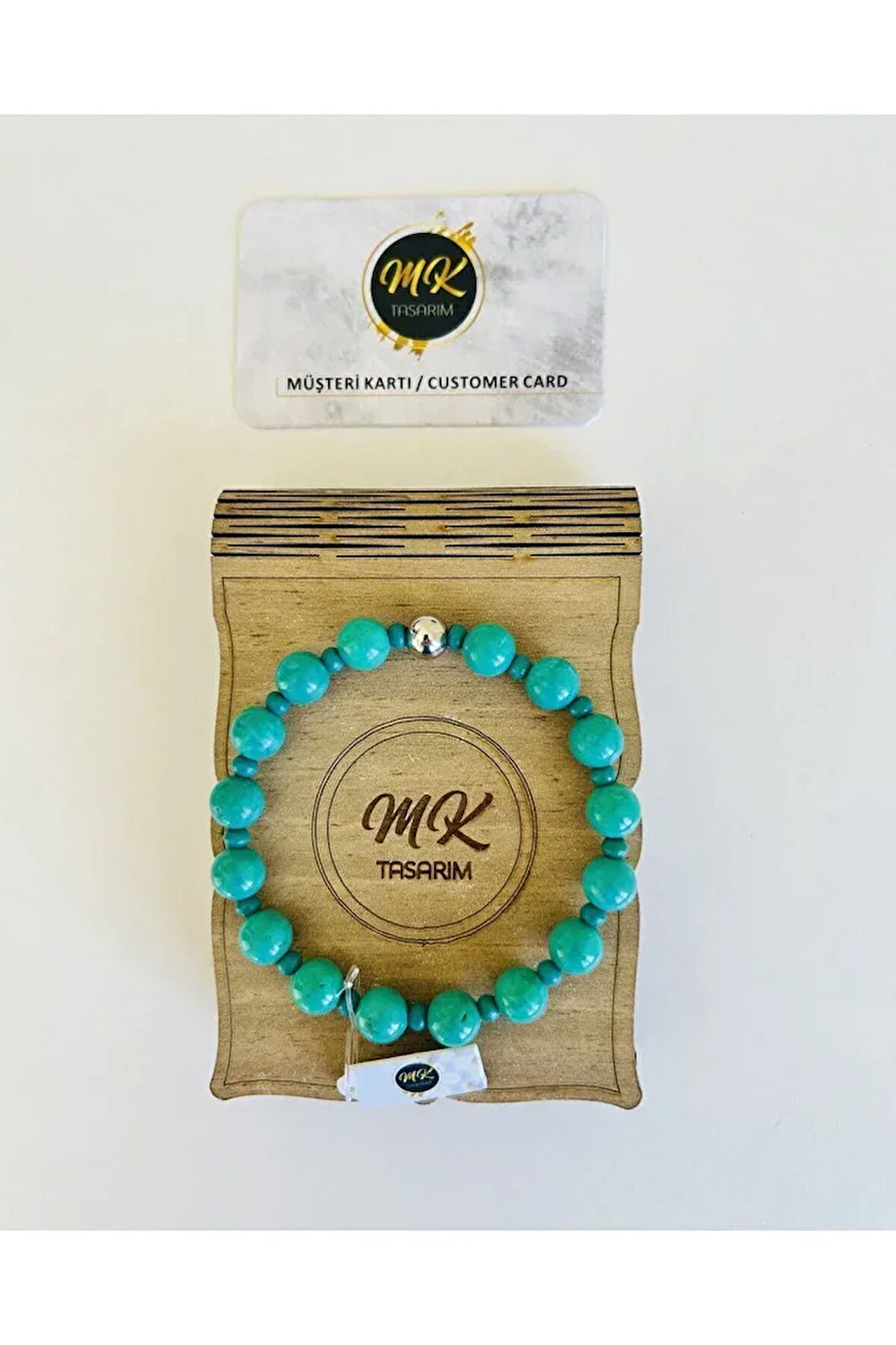 GERÇEK TURKUAZ TAŞI BİLEKLİK MK.020.006