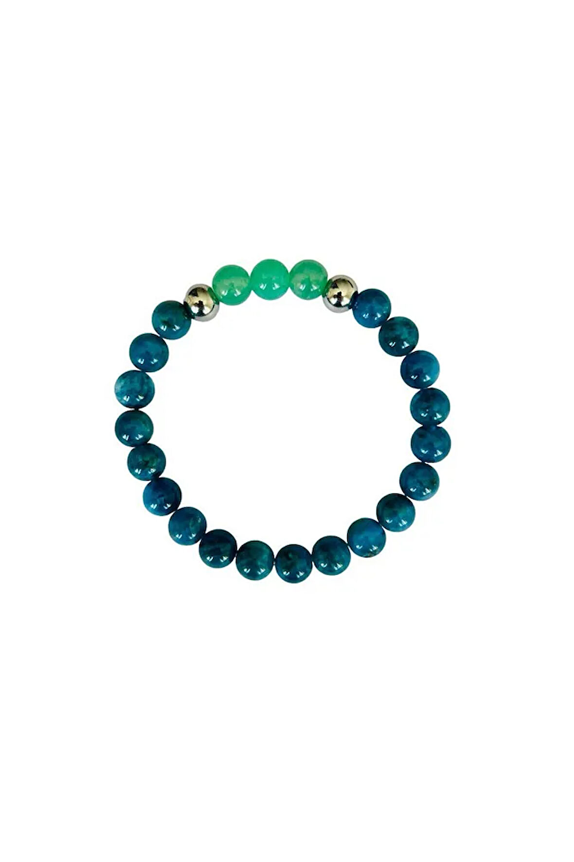 Gerçek Apatit Aventurin Taşı Bileklik mk.029.001