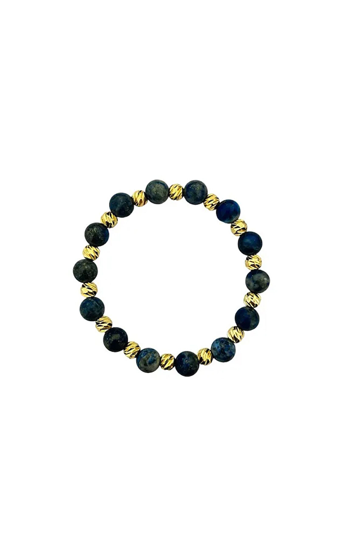 MK TASARIM GERÇEK LAPİS LAZULİ TAŞI BİLEKLİK MK.031.003