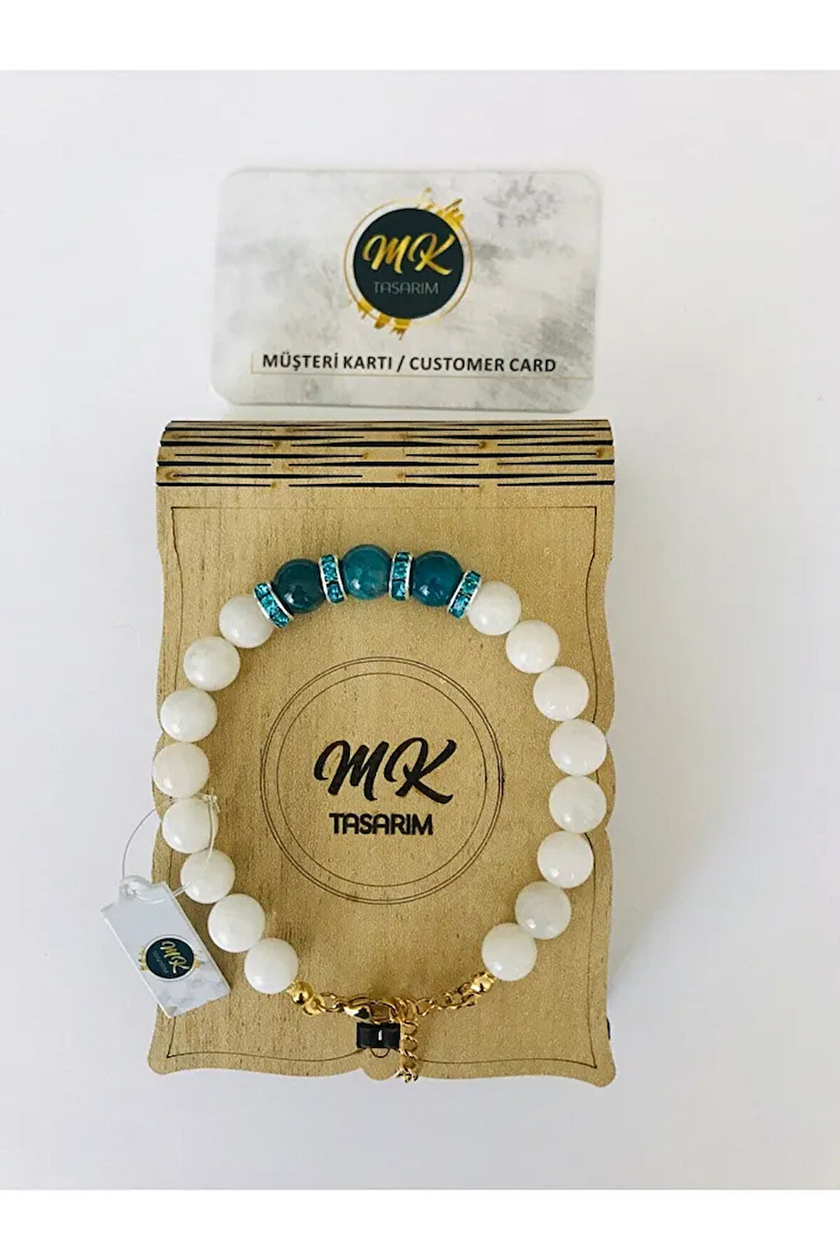 GERÇEK AYTAŞI APATİT TAŞI BİLEKLİK MK.36.2