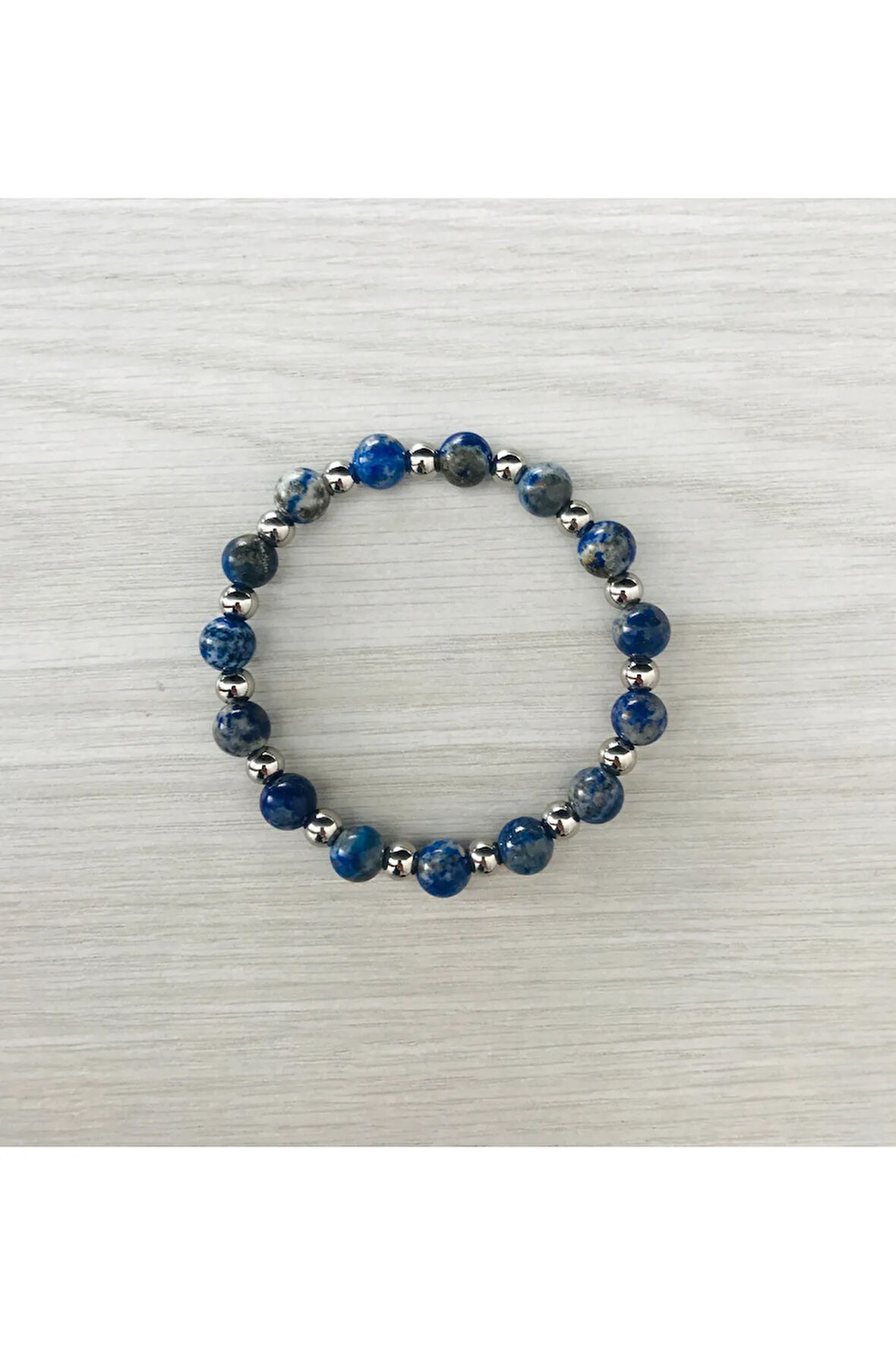 MK TASARIMGerçek Lapis Lazuli Taşı Bileklik MK100155