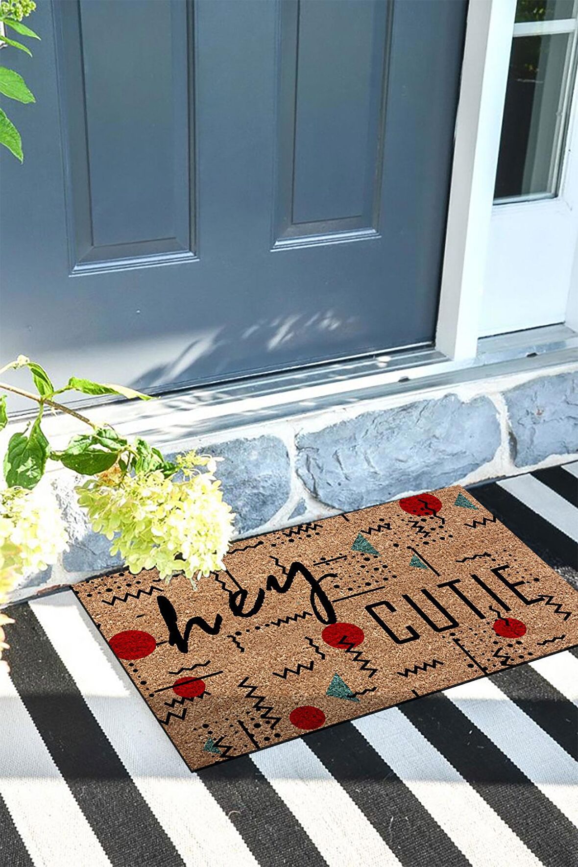 Kapı Önü Paspası Dekoratif Kapı Paspası Dış Mekân Paspas Ev İçi Paspası 45x70cm