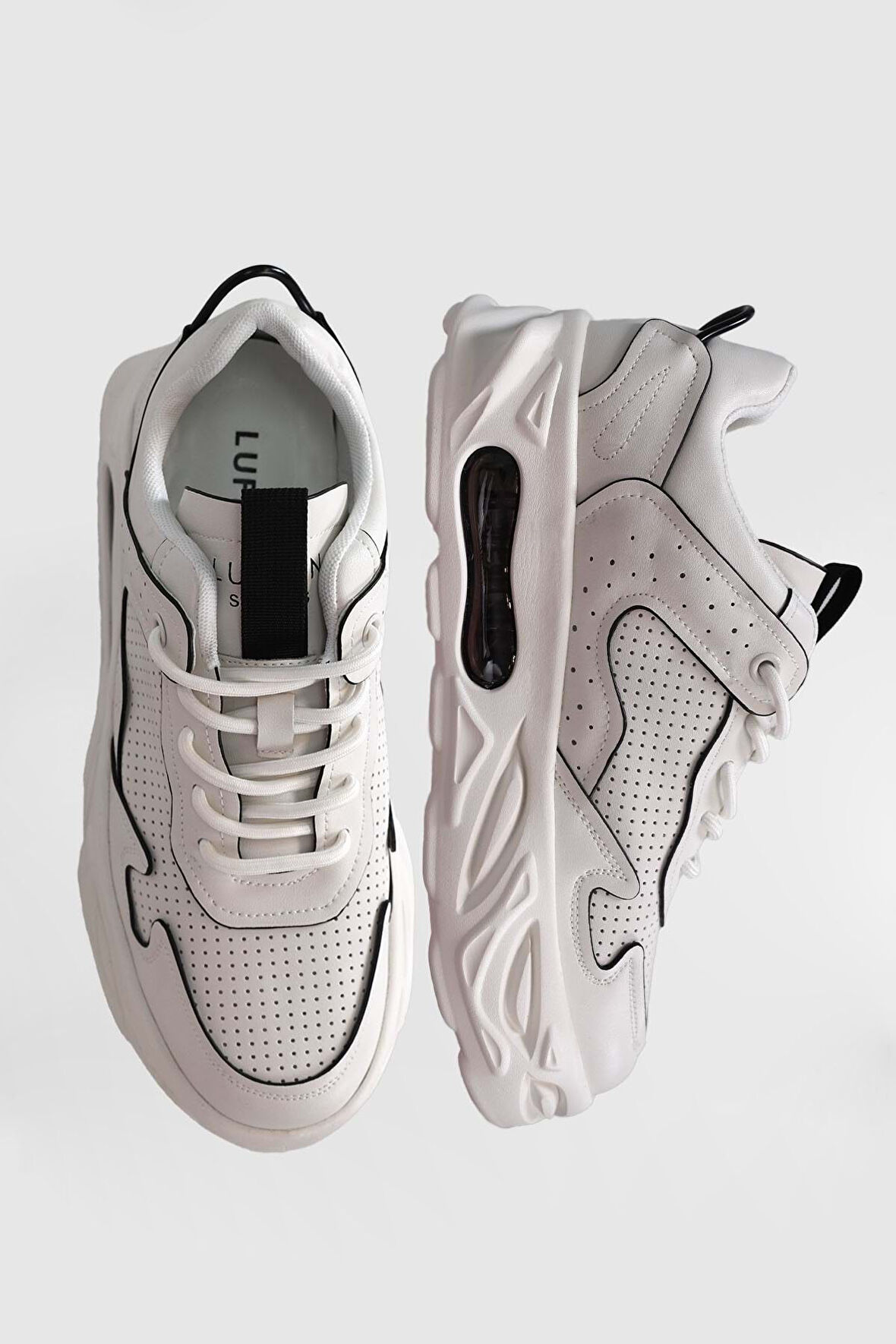 111230245 Ralf Casual Erkek Deri Sneaker Ayakkabı BEYAZ