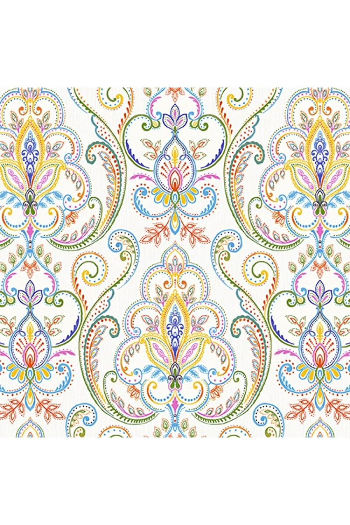 Tropicano Renkli Damask Desen Duvar Kağıdı 9901-3: Çok Renkli | Ce, Iso 9001, Iso 10002, Iso 14001