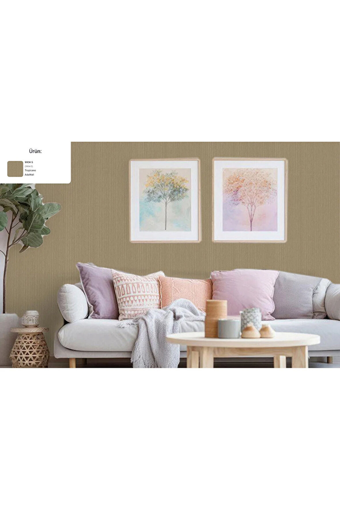 Tropicano Çizgili Duvar Kağıdı 9904-5: Kahverengi | Ce, Iso 9001, Iso 10002, Iso 14001, Ohsas 18001