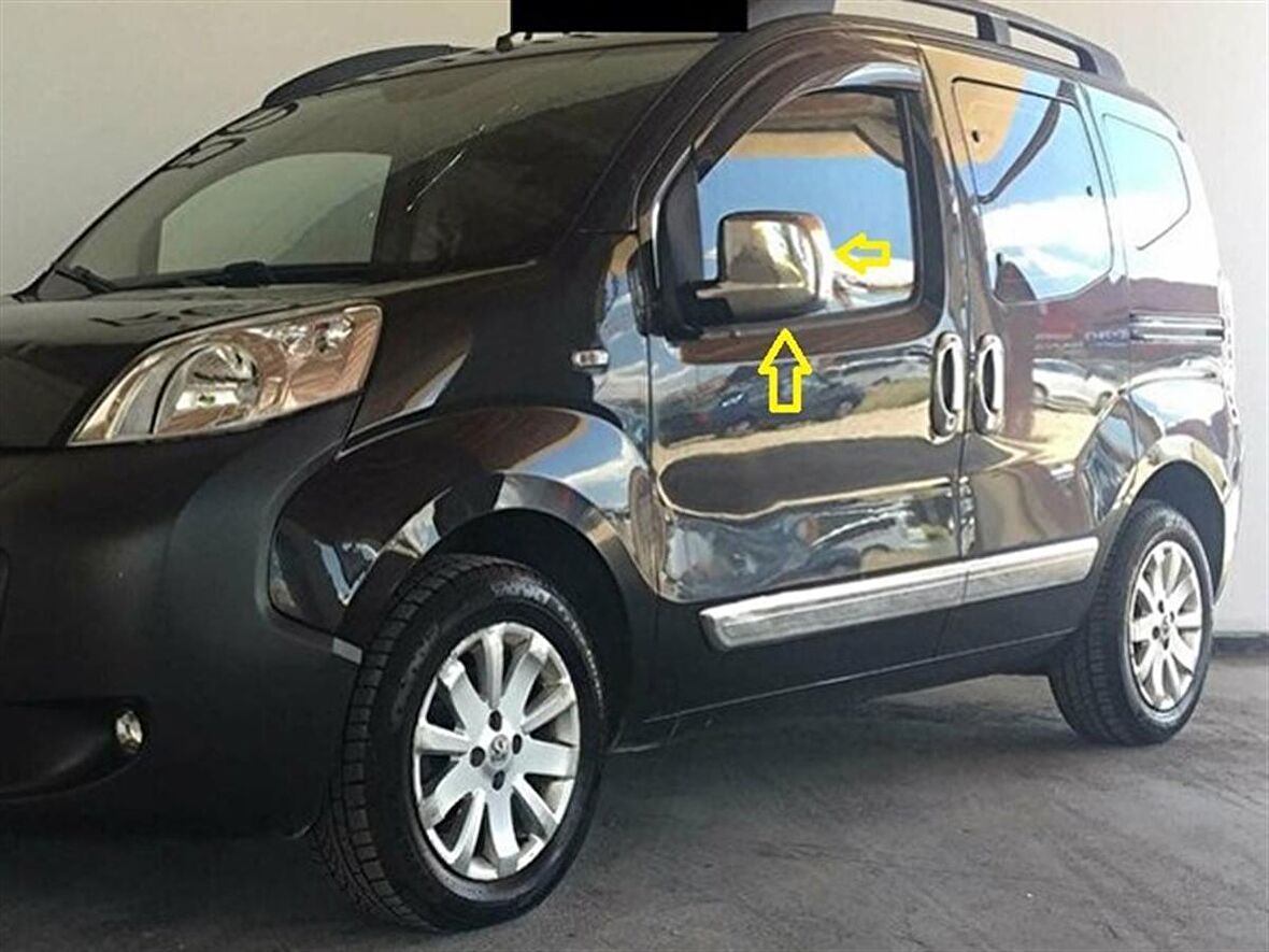 Markadan Peugeot Bipper Krom Ayna Kapağı 2008 Sonrası 2 Parça Abs Krom