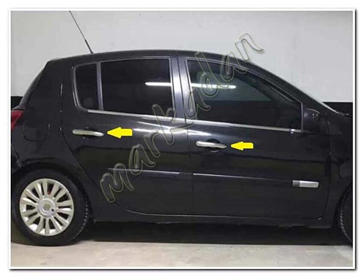 Markadan Renault Clio 3 HB Krom Kapı Kolu 2006-2011 4 Kapı Paslanmaz Çelik