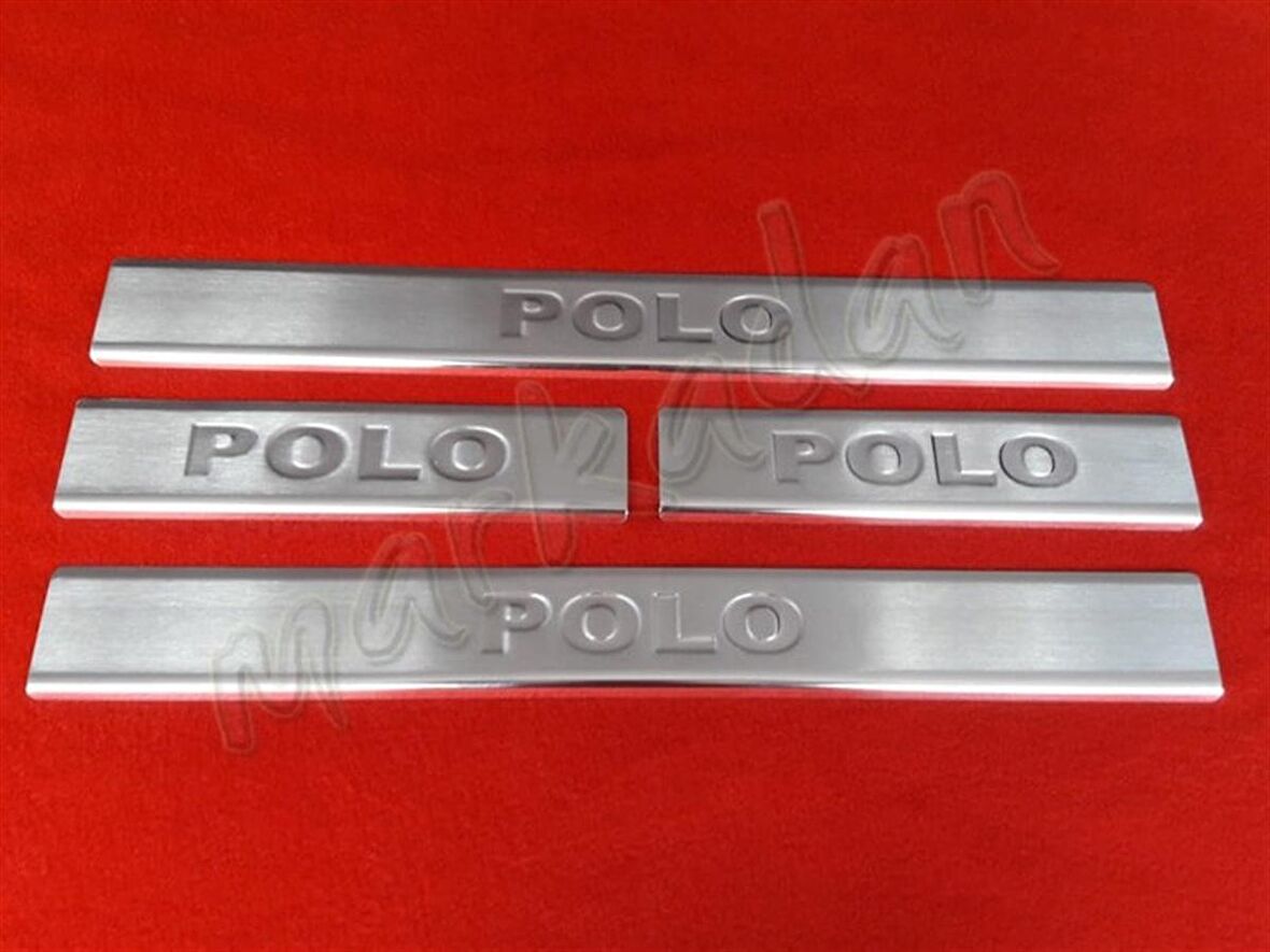 Markadan VW Polo Krom Kapı Eşiği 2009-2017 4 Parça Paslanmaz Çelik