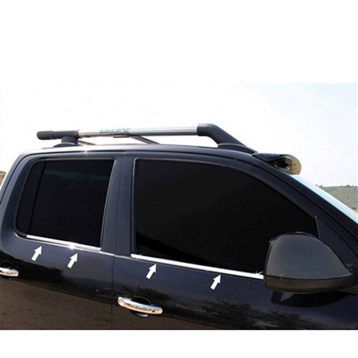 Markadan VW Amarok Krom Cam Çıtası 2010 Sonrası 4 Parça Paslanmaz Çelik