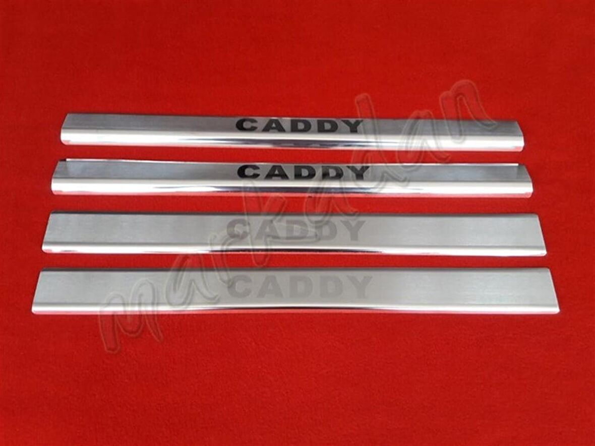 Markadan VW Caddy Krom Kapı Eşiği 2015-2020 4 Parça Paslanmaz Çelik