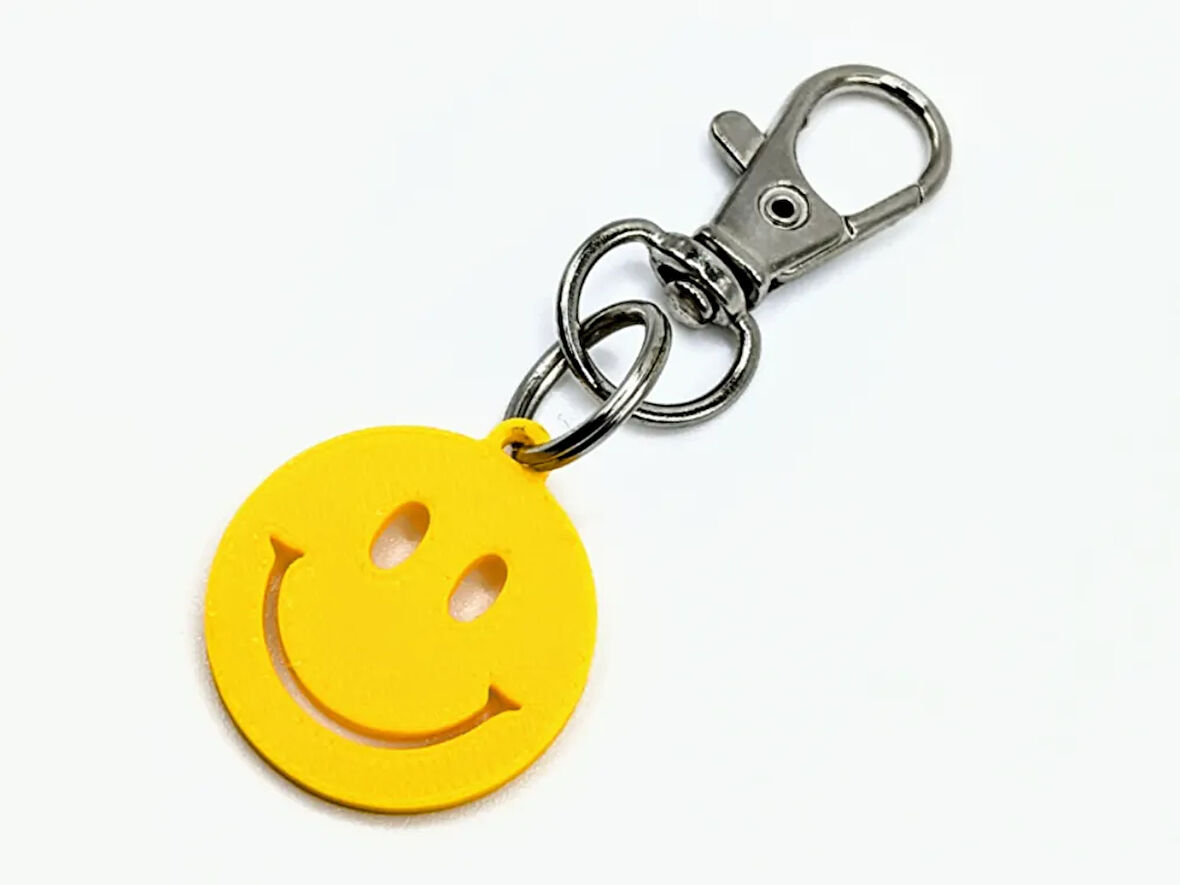 Smile Face Anahtarlık - Çevre Dostu PLA