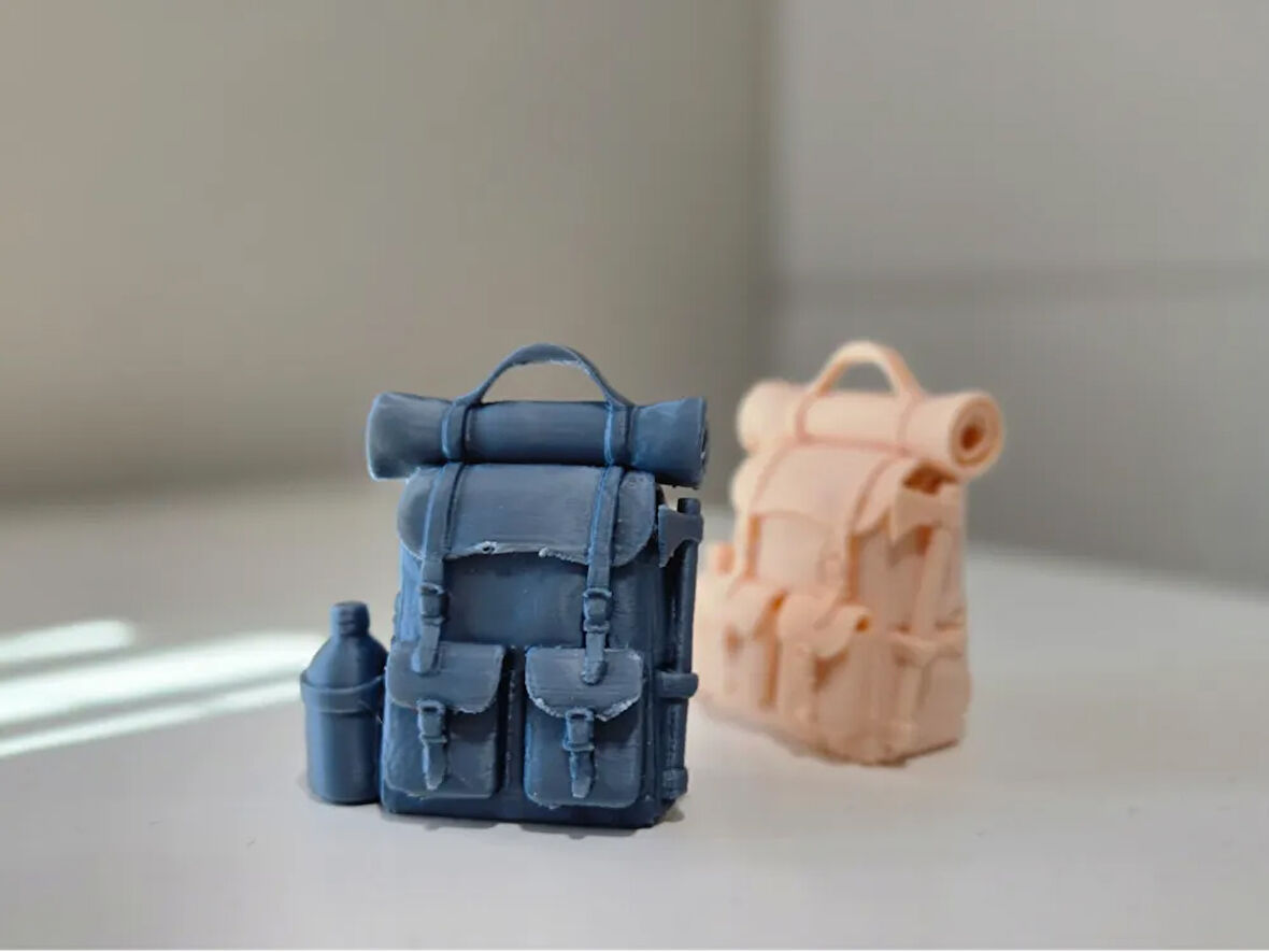 Mini Yürüyüş Sırt Çantası Anahtarlık 1 Adet - Çevre Dostu PLA