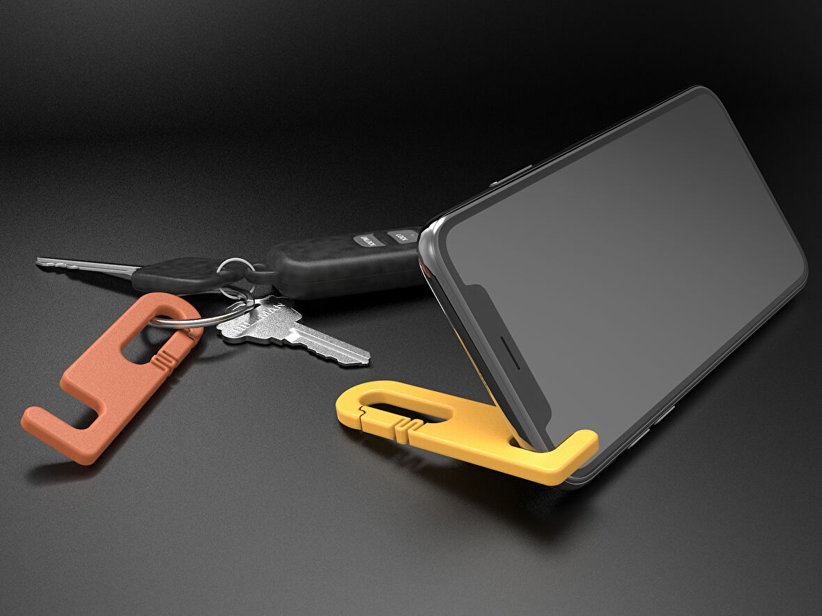 Anahtarlık Telefon Standı 1 Adet - Çevre Dostu PLA