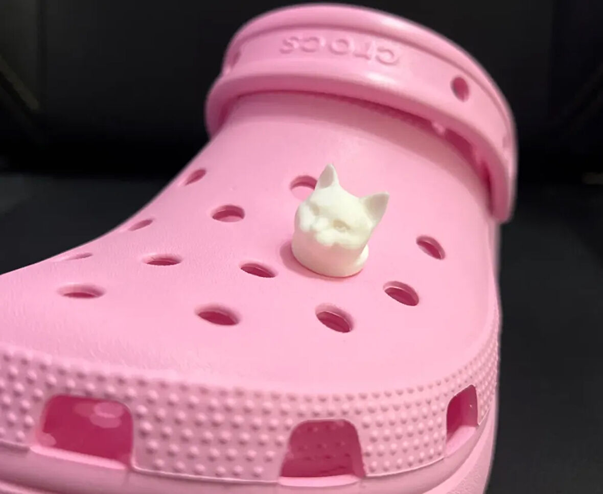 Kedi Croc Charm - Çevre Dostu PLA