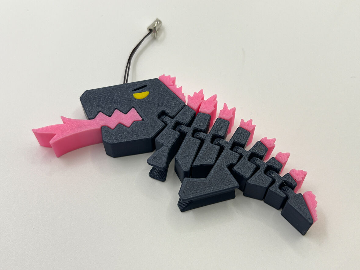 T -Rex Hareketli Anahtarlık 1 Adet - Çevre Dostu PLA