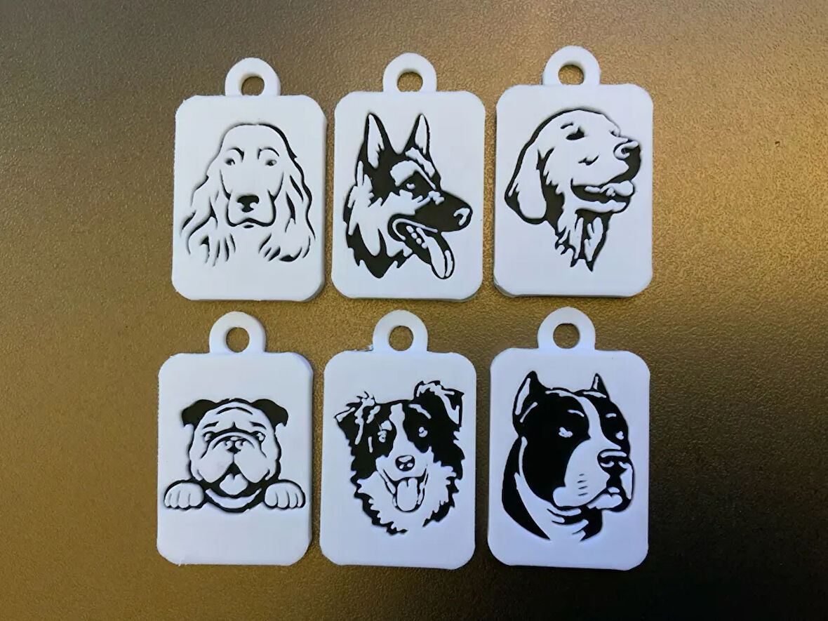 Köpek Anahtarlığı - 1 Adet - Çevre Dostu PLA