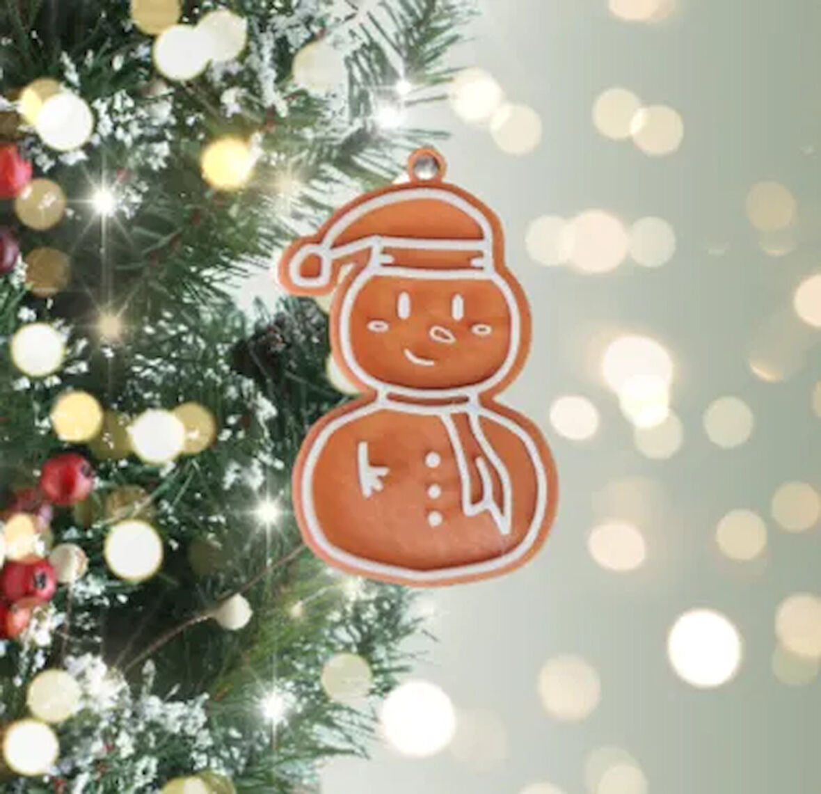 Kardan Adam Noel Süsü 1 Adet - Çevre Dostu PLA