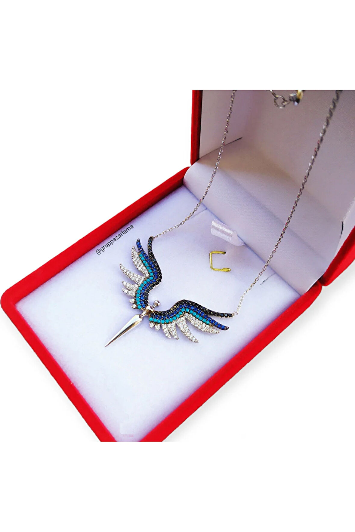 Modahilye 925 Ayar Gümüş Mikail Kılıcı Mix Kolye