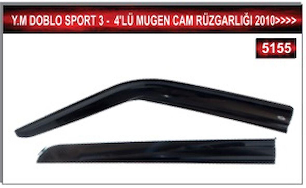 MKM Y.M DOBLO SPORT 3 - 4'LÜ MUGEN CAM RÜZGARLIĞI 2010 VE ÜZERİ