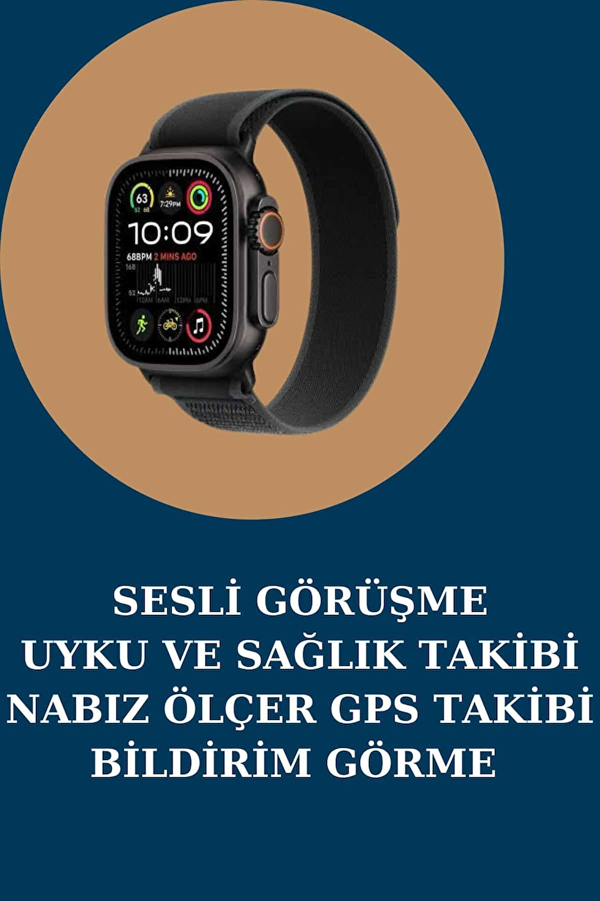 Akıllı Saat Nabız Ölçer Uyku Takibi Adımsayar Alarm ve Hatırlatıcı Çağrı