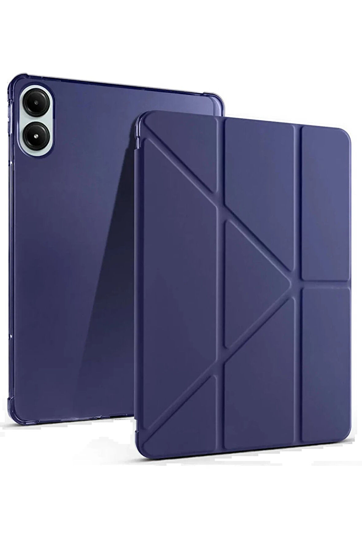 Xiaomi Redmi Pad Pro 12.1 Kılıf Kalemlikli Mars Tablet Kılıfı - Lacivert-(5796)