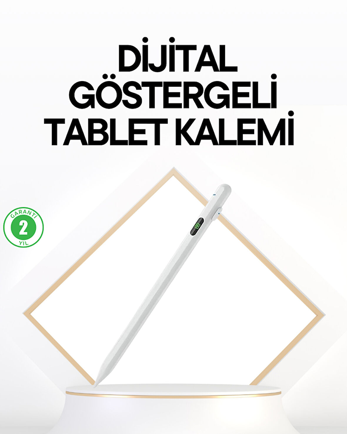 iPad Uyumlu 1.5mm POM Uçlu Dokunmatik Kalem Uzun Kullanım Süreli Stylus