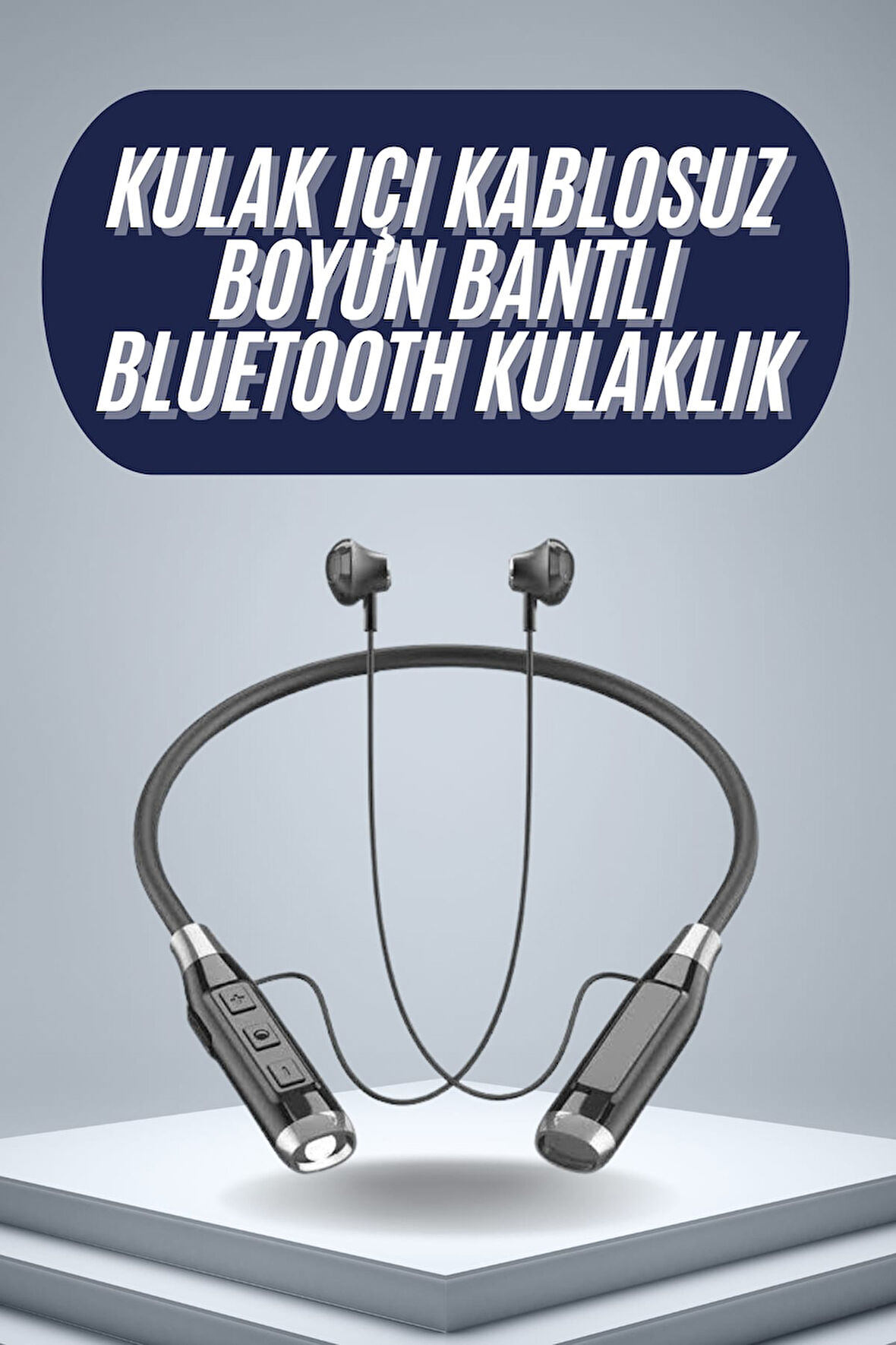 120 Saat Bluetooth Kulaklık Kablolu Boyun Askılı SD Kart Girişli ANC Özellikli