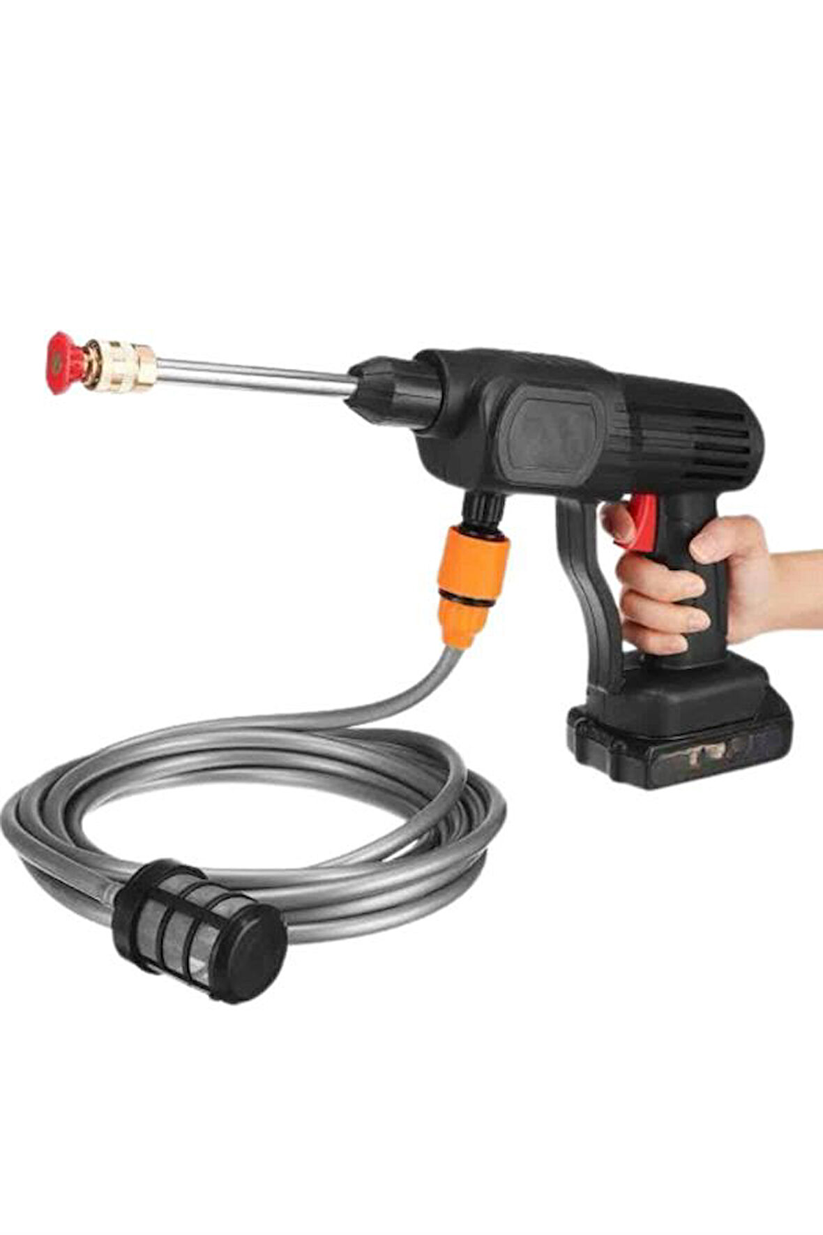 Oto Araba Yıkama Şarjlı Ve Yüksek Basınçlı Oto Yıkama Ve Sulama Tabancası