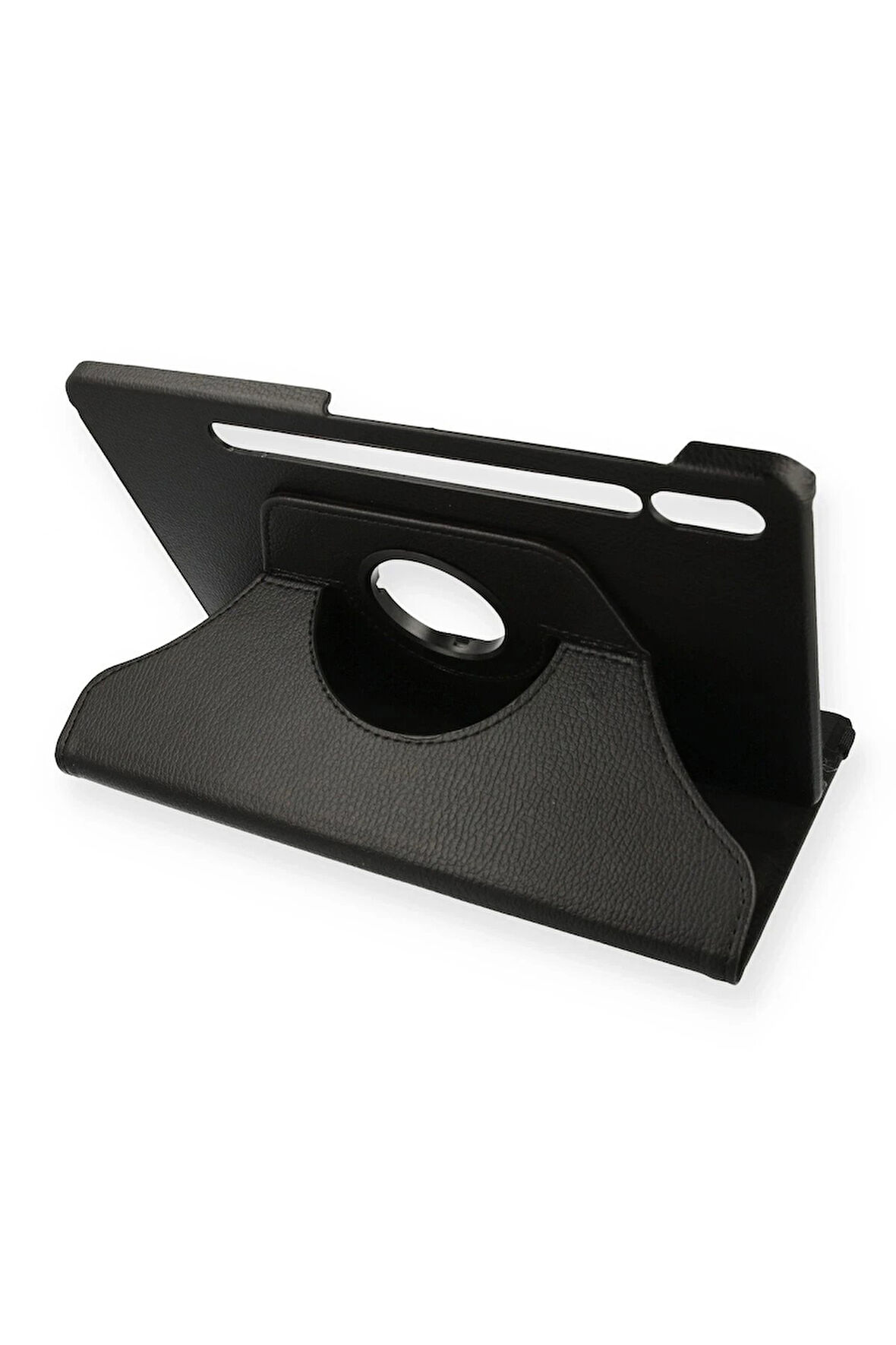 Samsung Galaxy T860 Tab S6 10.5 Kılıf 360 Tablet Deri Kılıf - Siyah-(5796)