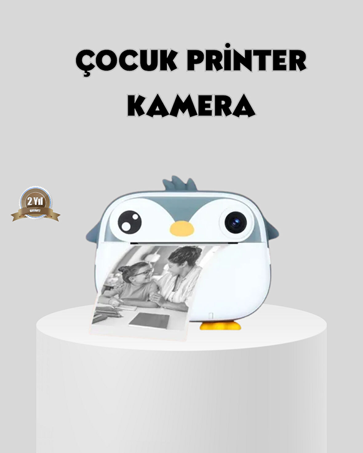 Termal Baskı Çocuk Kamerası HD Çekim USB Şarjlı Eğitici Oyuncak