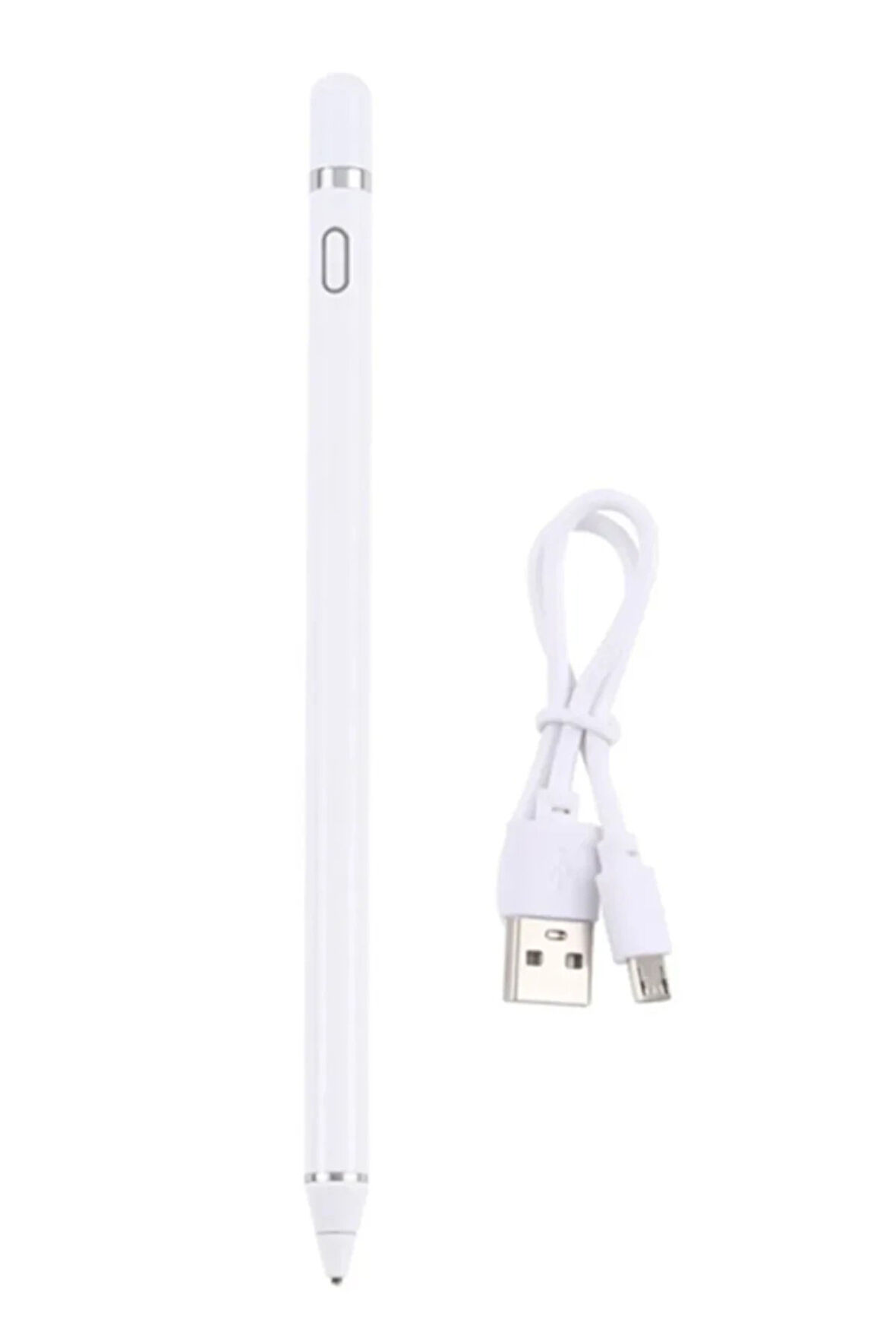 K2262 iPad Uyumlu Dokunmatik Stylus Kalem - Beyaz-(5796)