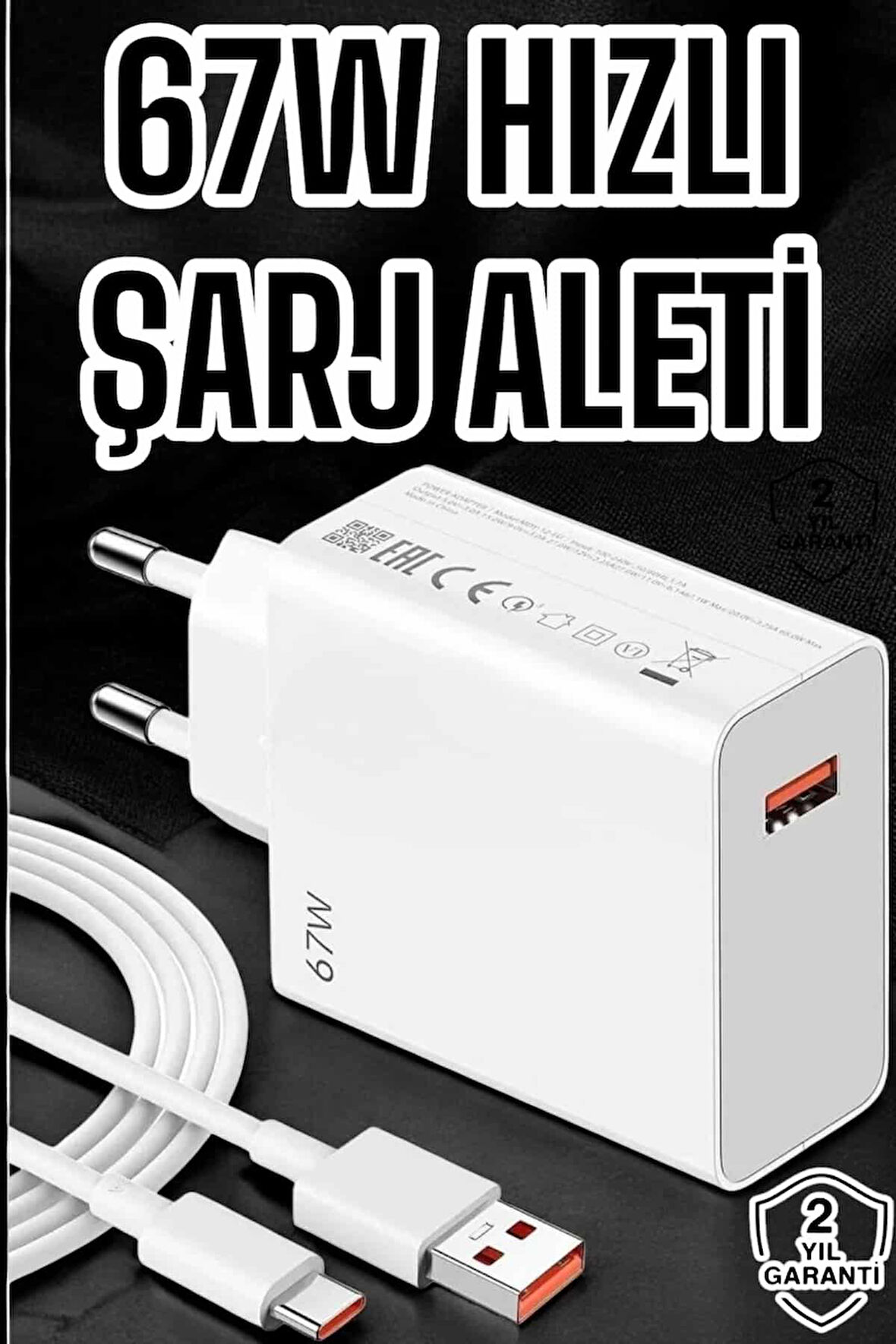 67W Şarj Aleti Turbo Hızlı Type-C Şarj