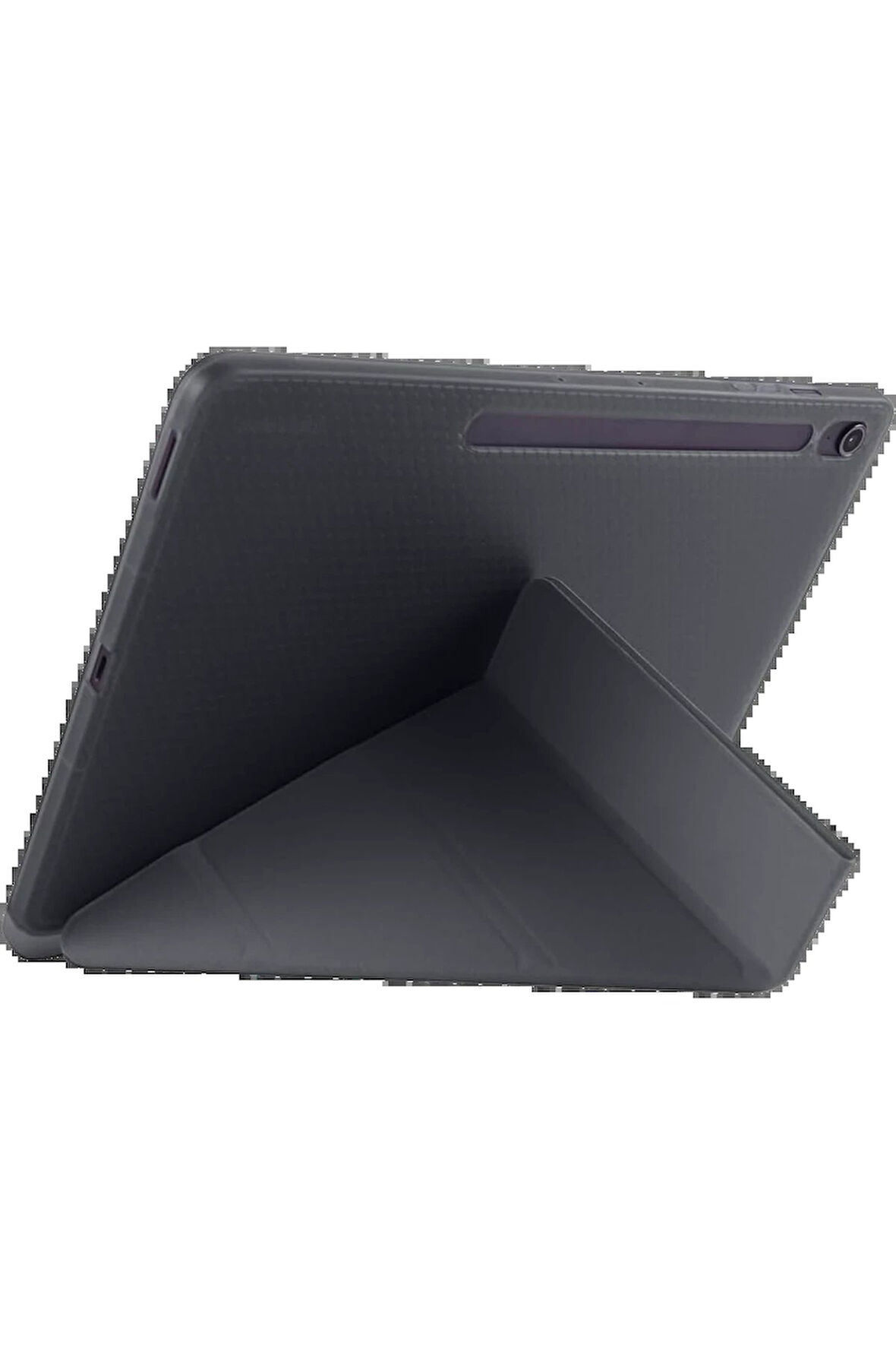 iPad Pro 13 (2024) Kılıf Kalemlikli Hugo Tablet Kılıfı - Siyah-(5796)