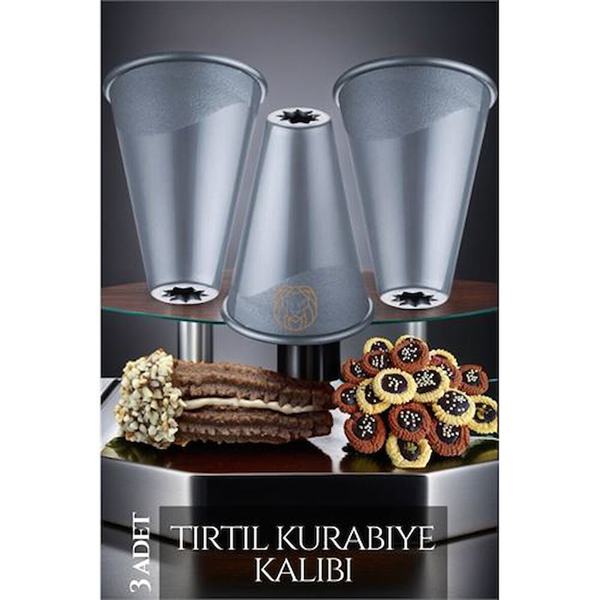 HSNET 3 lü Tırtıl Kurabiye Şekillendirici Fracassi Design