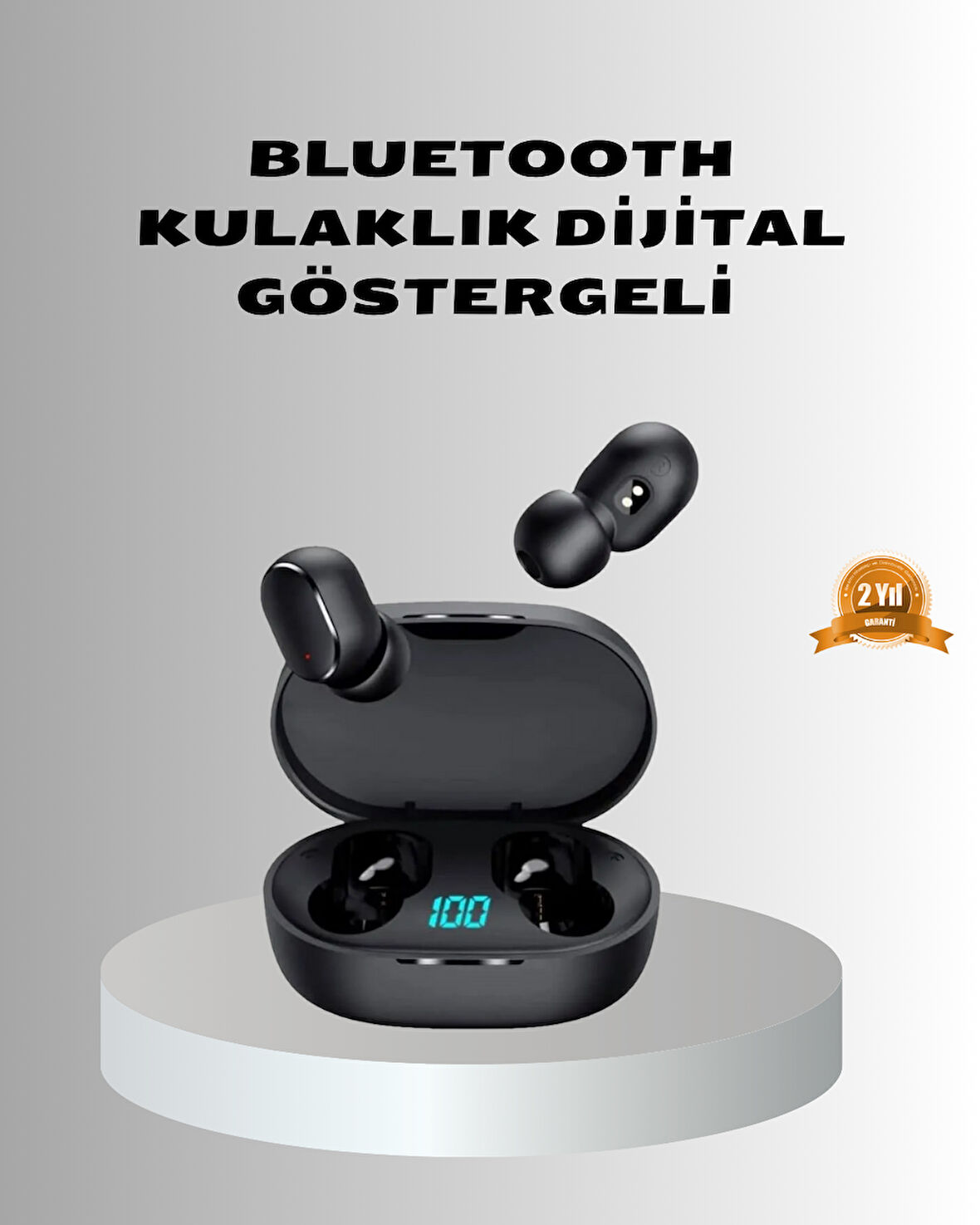 Bluetooth Kulaklık – Gürültü Önleyici Mikrofonlu Uzun Pil Ömürlü Kablosuz 