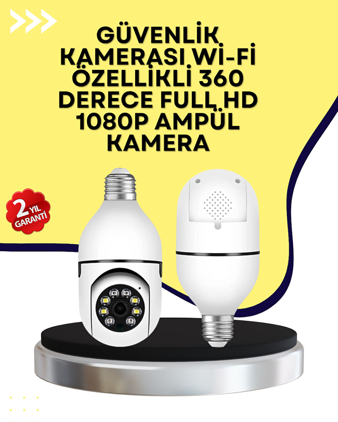 İki Yönlü Ses Destekli Ev Güvenlik Kamerası – Yerel Kayıt Özellikli