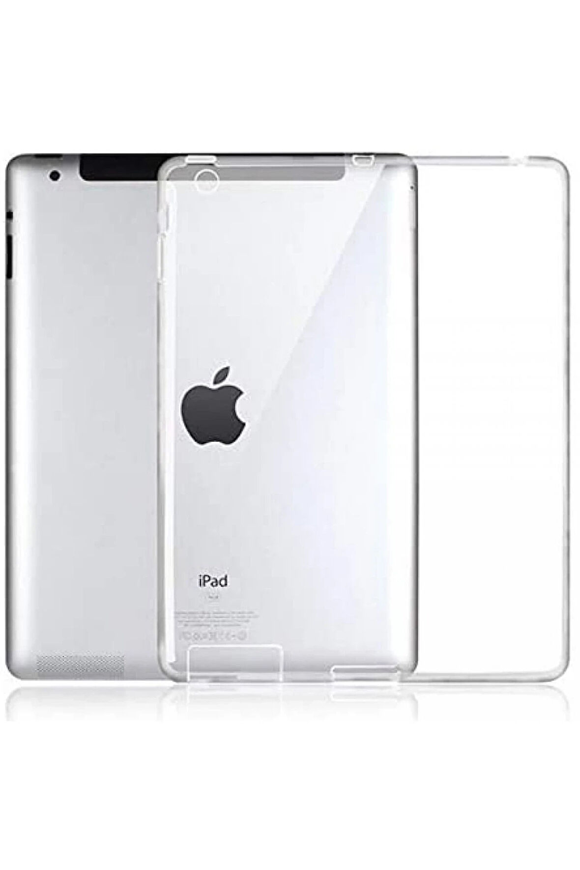 iPad 4 9.7 Kılıf Tablet Şeffaf Silikon-(5796)