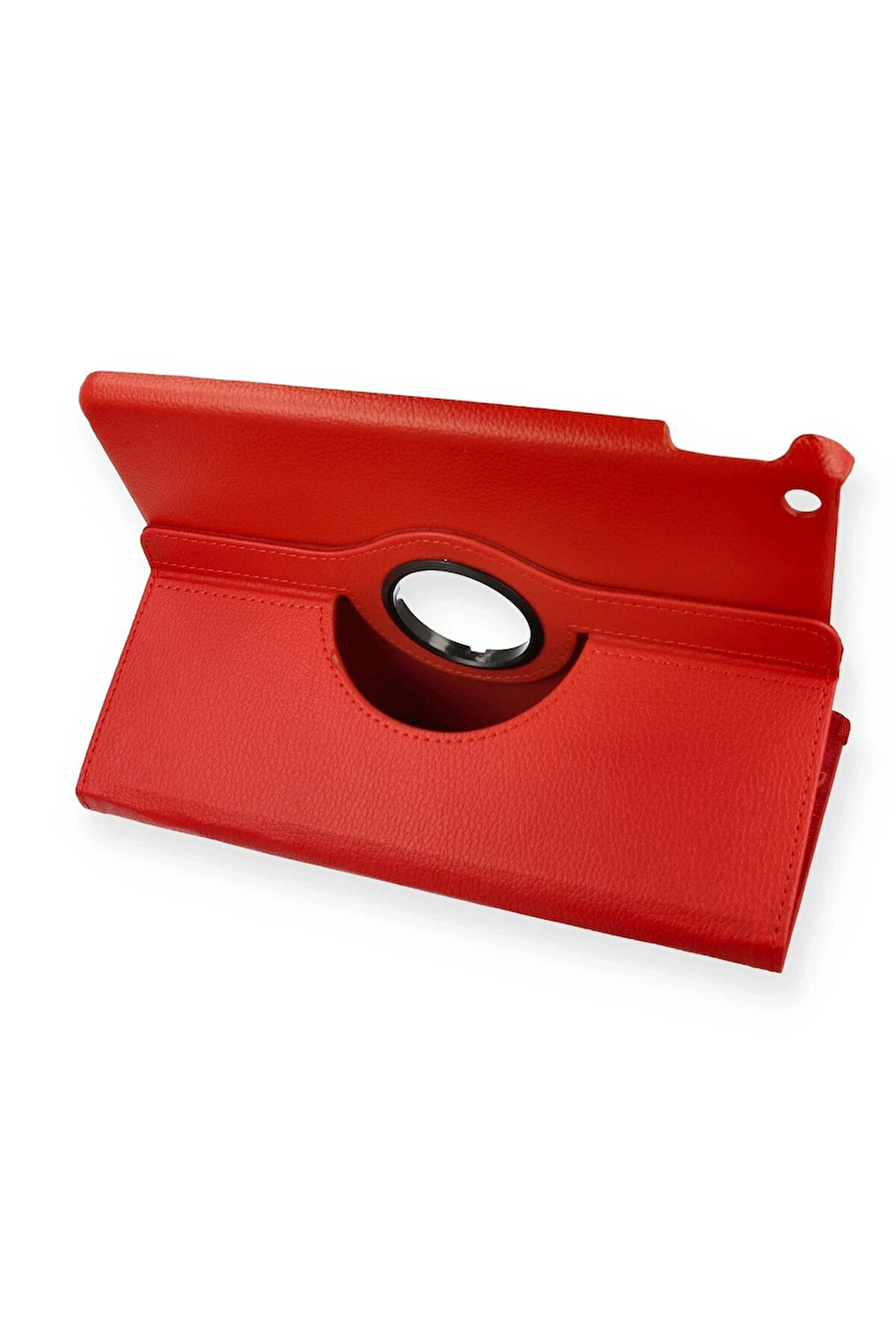 iPad 10.2 (7.nesil) Kılıf 360 Tablet Deri Kılıf - Kırmızı-(5796)