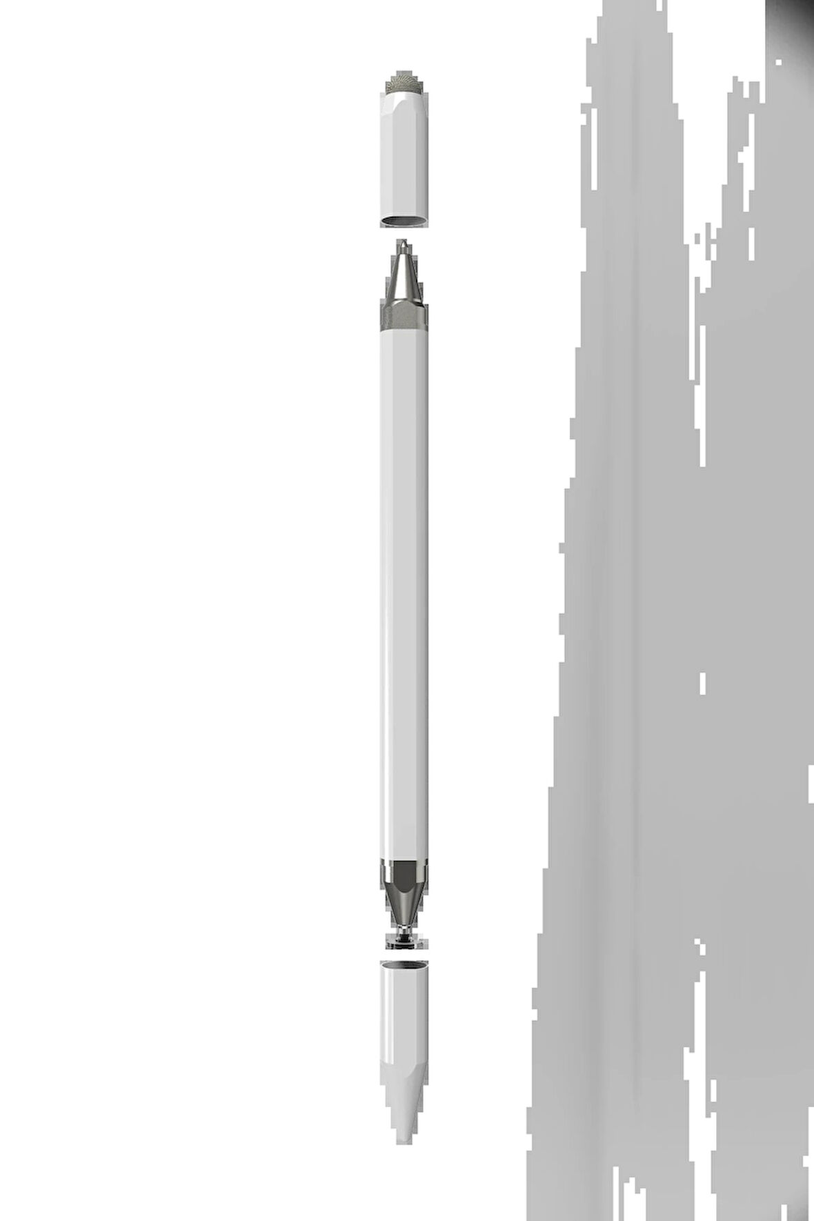 Dokunmatik Stylus Kalem Pen 1101 - Beyaz-(5796)