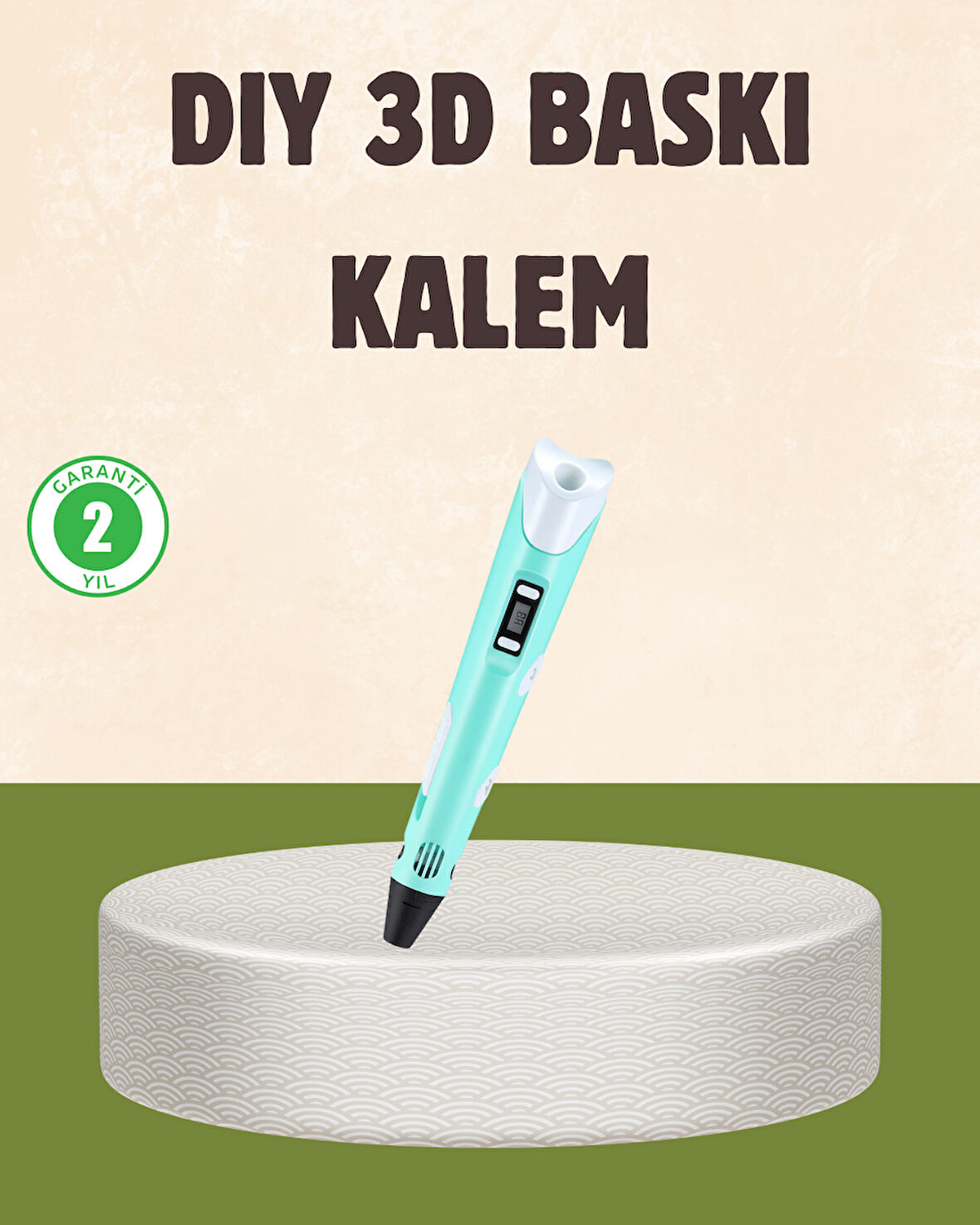 ABS ve PLA Filament Destekli 3D Yazıcı Kalem